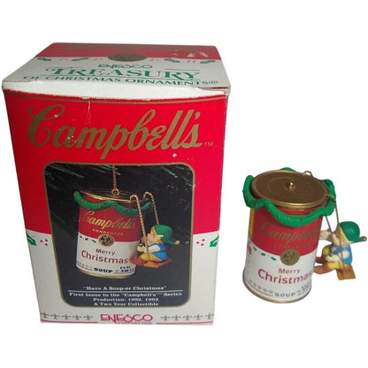 1992 "Have A Soup-er Christmas" - Frist Issue in the "Campbell's Series" (Enesco)