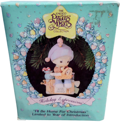 1992 Holiday Expressions - "I'll Be Home for Christmas" (Precious Moments)