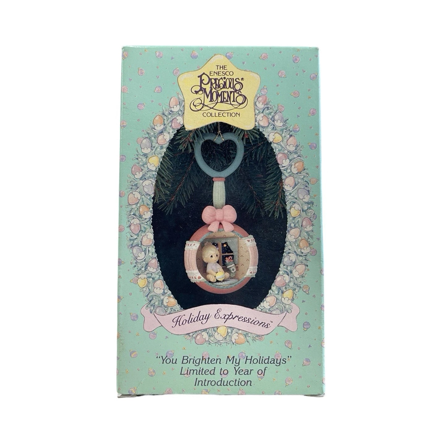 1992 Holiday Expressions - Ornament can be fiitted over a small light to illuminate the scene (Precious Moments)