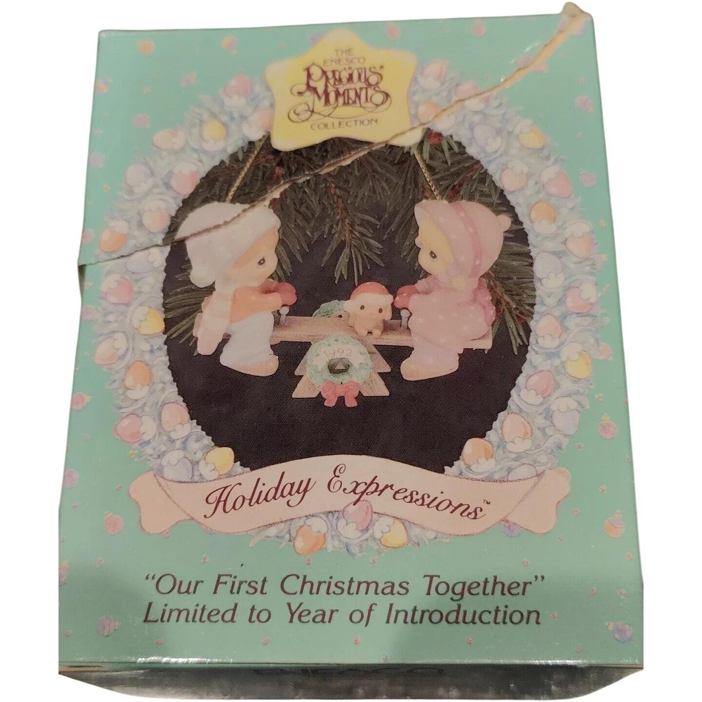 1992 Holiday Expressions - "Our First Christmas Together" Enesco Ornament (Precious Moments) 831212