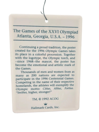 1992 Invitation to the Games Hallmark Ornament (Sports & Activities) QXE5511