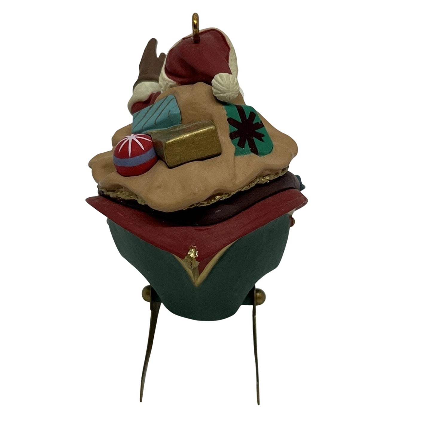 1992 Santa and His Reindeer Hallmark Ornament (Santa Claus) XRP9739