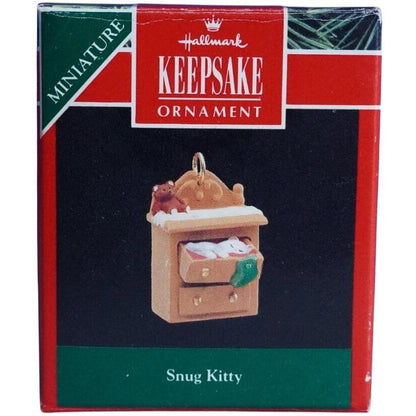 1992 Snug Kitty Hallmark Ornament (Kitten) QXM5554