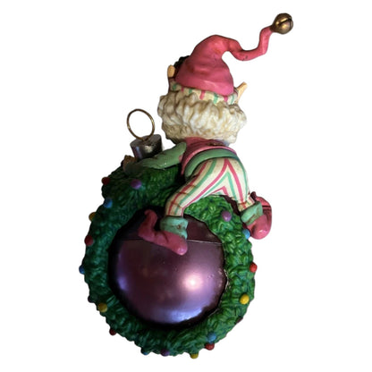 1992 Sparky & Buffer - Wee Tree Trimmers Enesco Ornament (Elf) 561851
