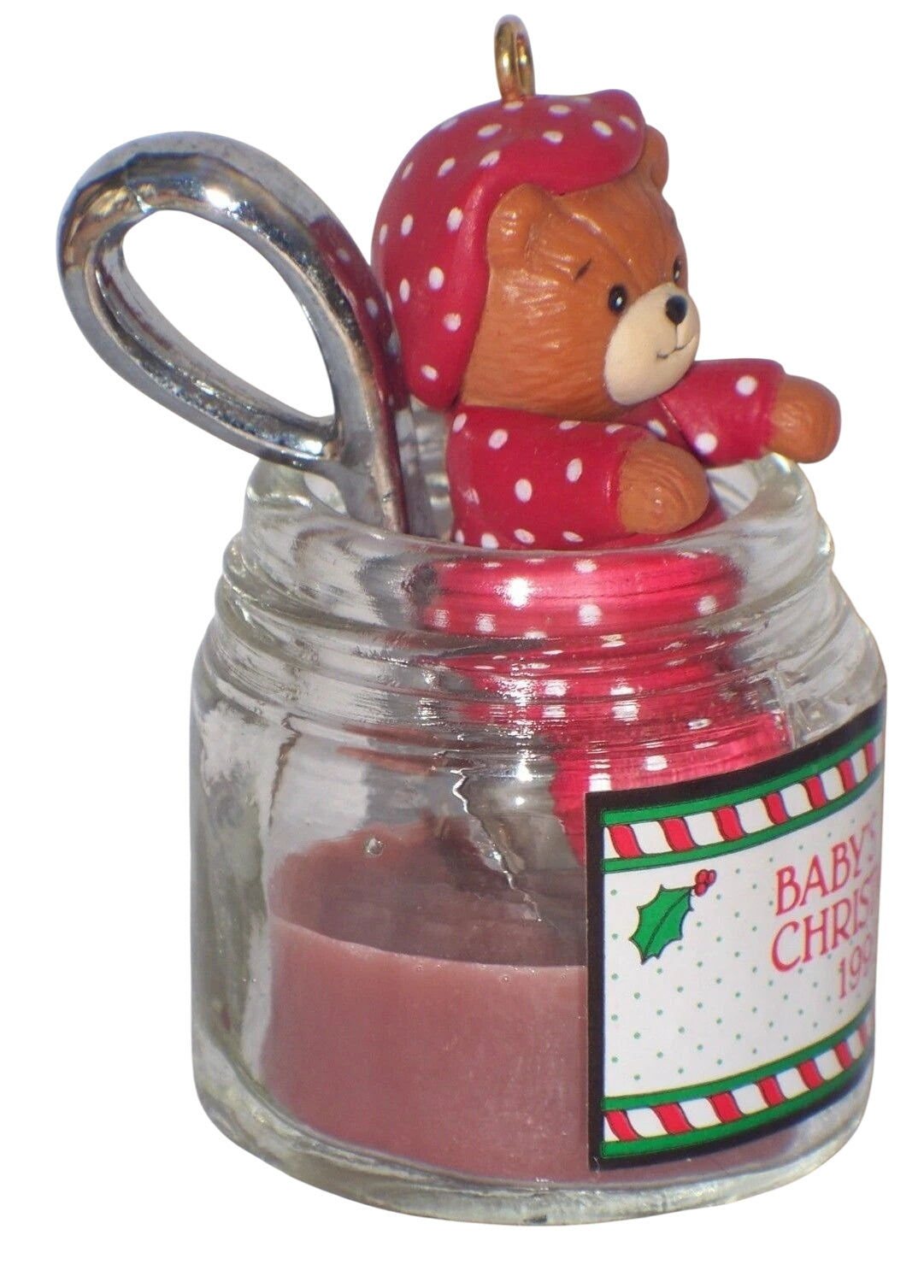 1992 Tasty Tidings - Lucy & Me Baby's First Christmas Enesco Ornament (Teddy Bear) 575836
