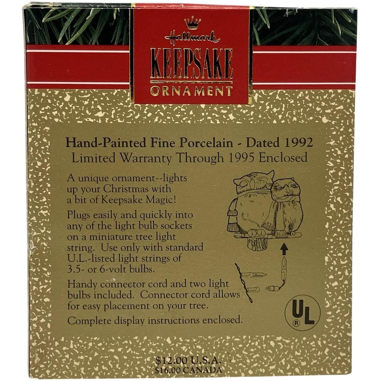 1992 Watch Owls Hallmark Ornament (Bird) QLX7084