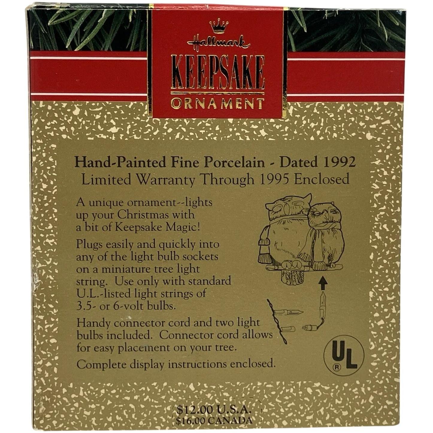 1992 Watch Owls Hallmark Ornament (Bird) QLX7084