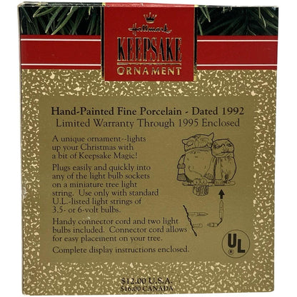 1992 Watch Owls Hallmark Ornament (Bird) QLX7084