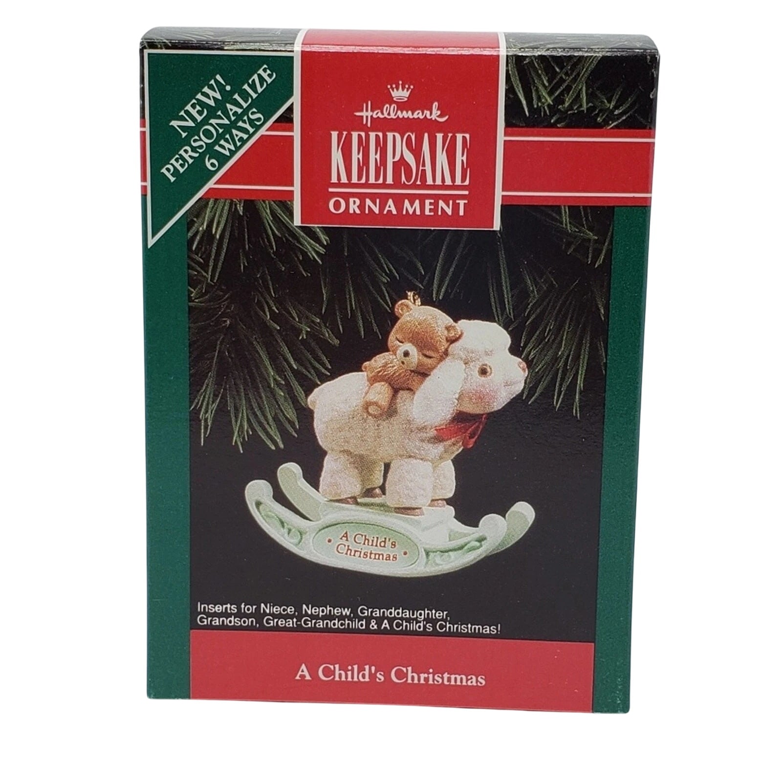 1992 A Child's Christmas Hallmark Ornament (Rocking Horse) QX4574