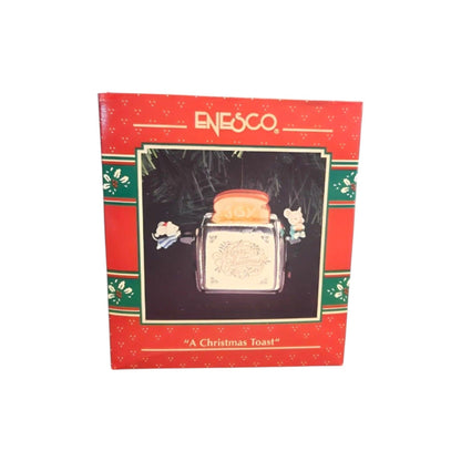 1992 A Christmas Toast Enesco Ornament (Mouse) 588261 Image2