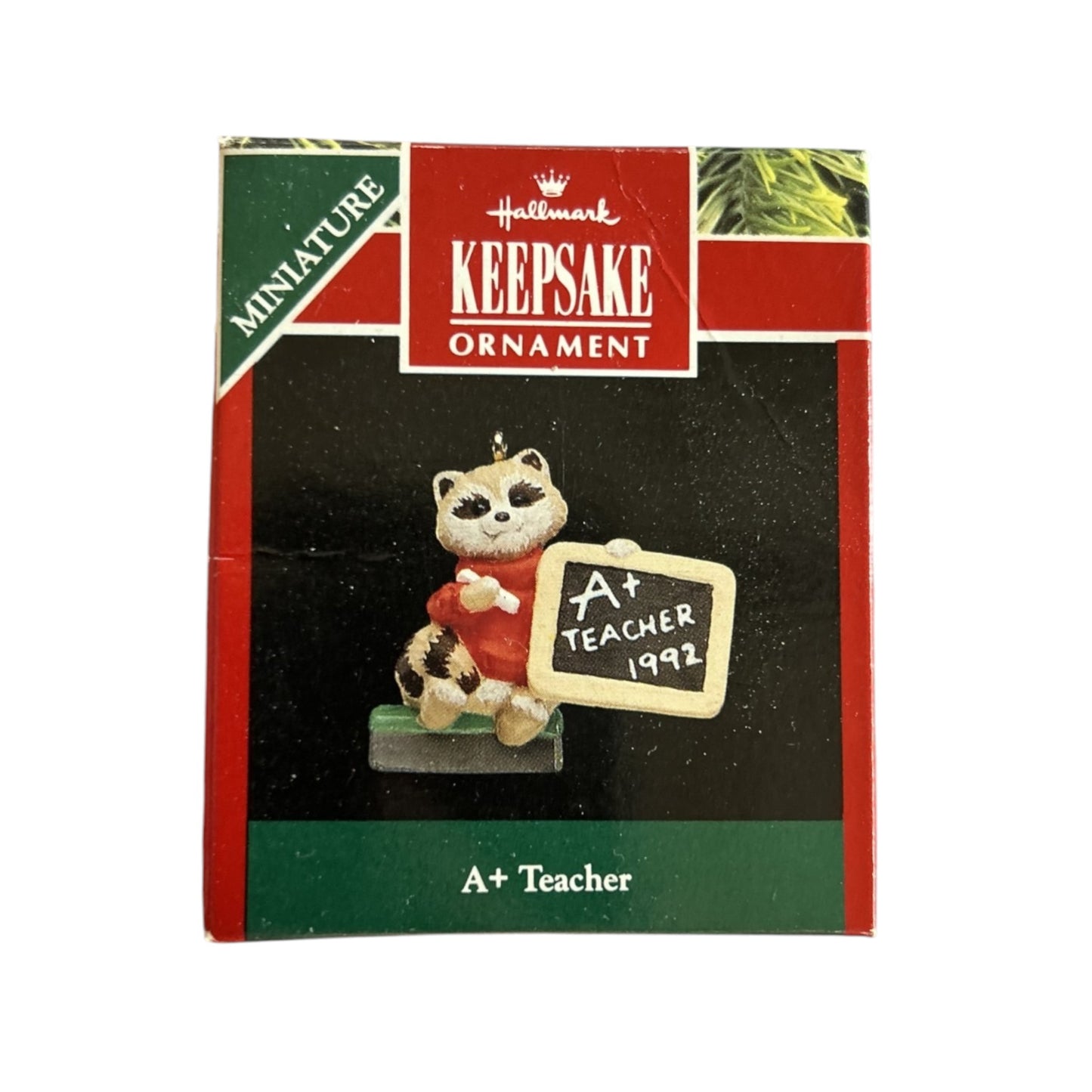 1992 A+ Teacher (Teacher) Hallmark Ornament QXM551-1 Image2