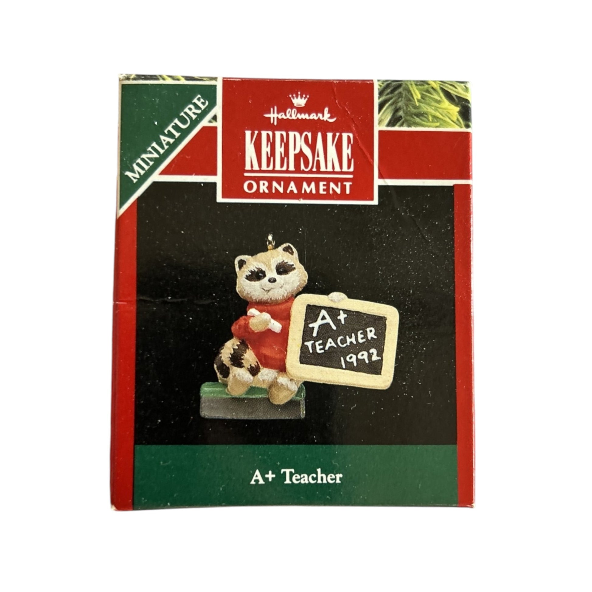 1992 A+ Teacher (Teacher) Hallmark Ornament QXM551-1 Image2