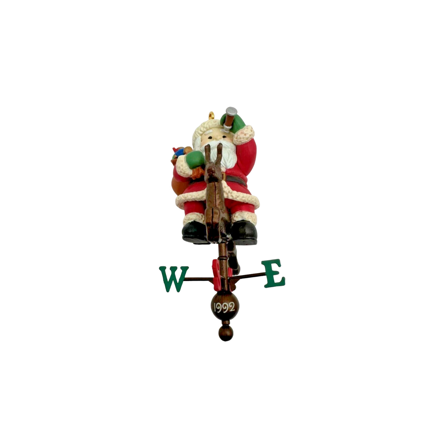 1992 "A Watchful Eye" Enesco Ornament (Santa Claus) 595713 Image1