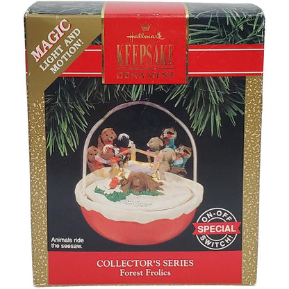 1992 Animal on Seesaw Hallmark Ornament (Forest Frolics) QLX7254
