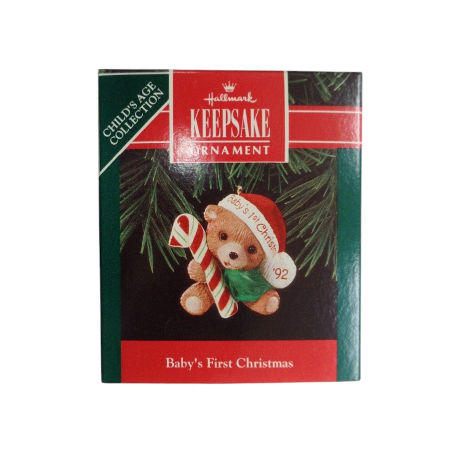 1992 Baby's First Christmas (Baby's First Christmas) Hallmark Ornament QXM549-4 Image2