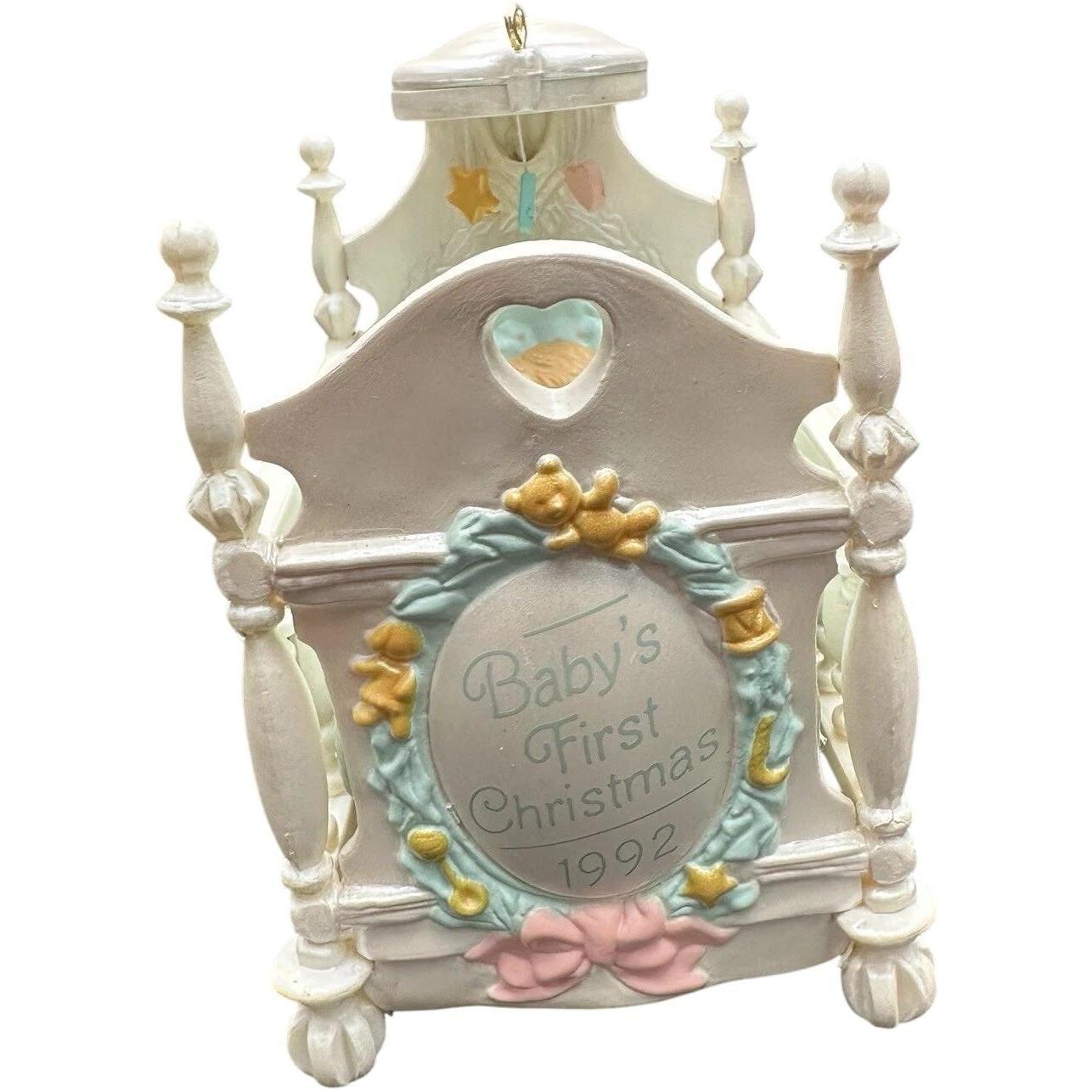 1992 Baby's First Christmas Hallmark Ornament (Baby's First Christmas) QLX7281