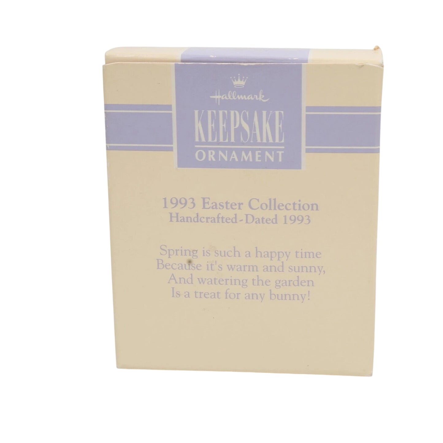 1992 Backyard Bunny Hallmark Ornament (Easter) QEO8405