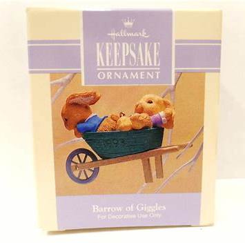 1992 Barrow of Giggles Hallmark Ornament (Easter) QEO8402