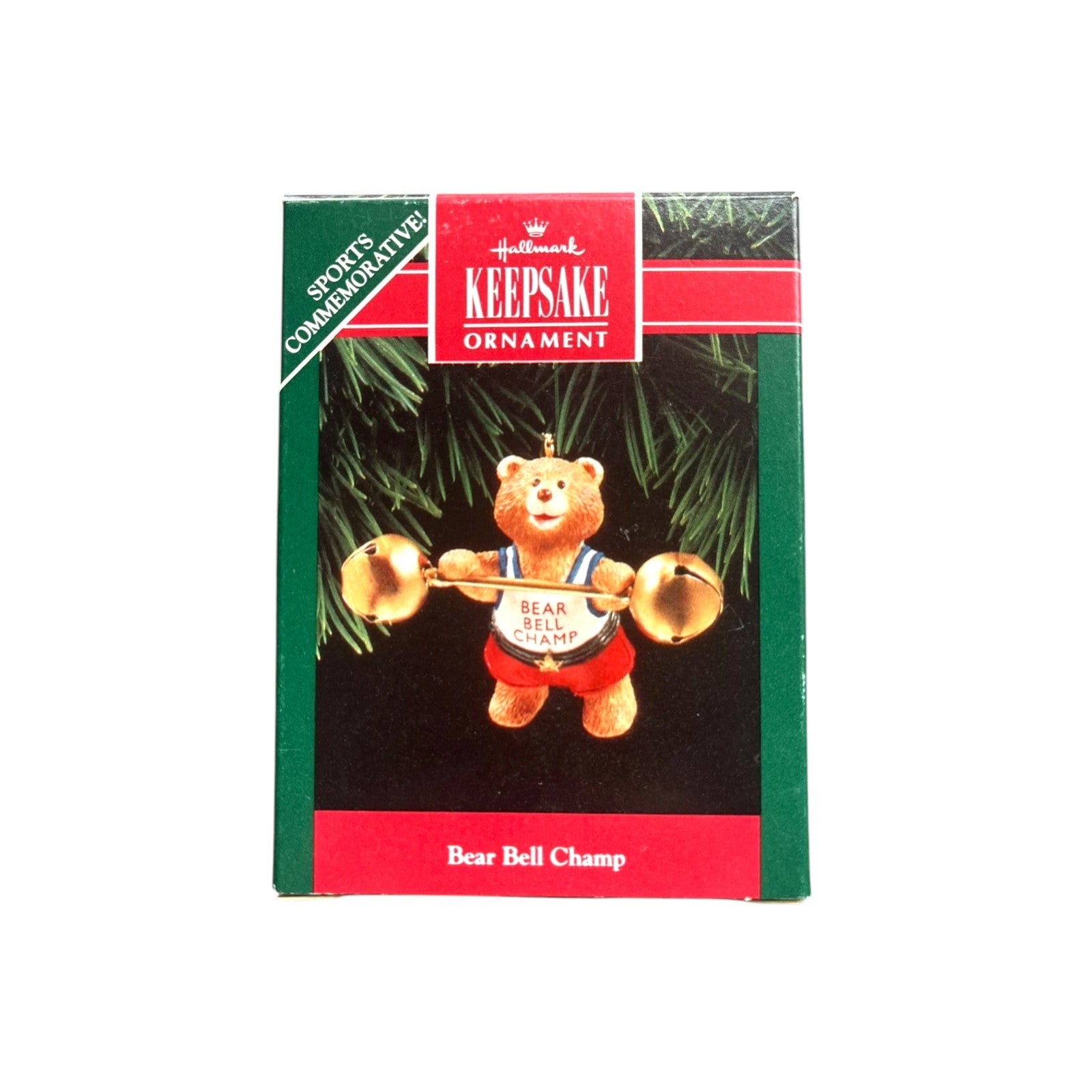 1992 Bear Bell Champ Hallmark Ornament (Teddy Bear) QX5071 Image2