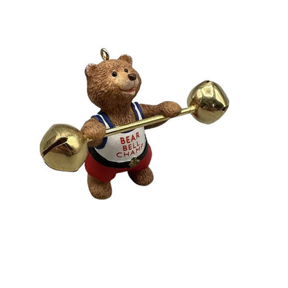 1992 Bear Bell Champ Hallmark Ornament (Teddy Bear) QX5071