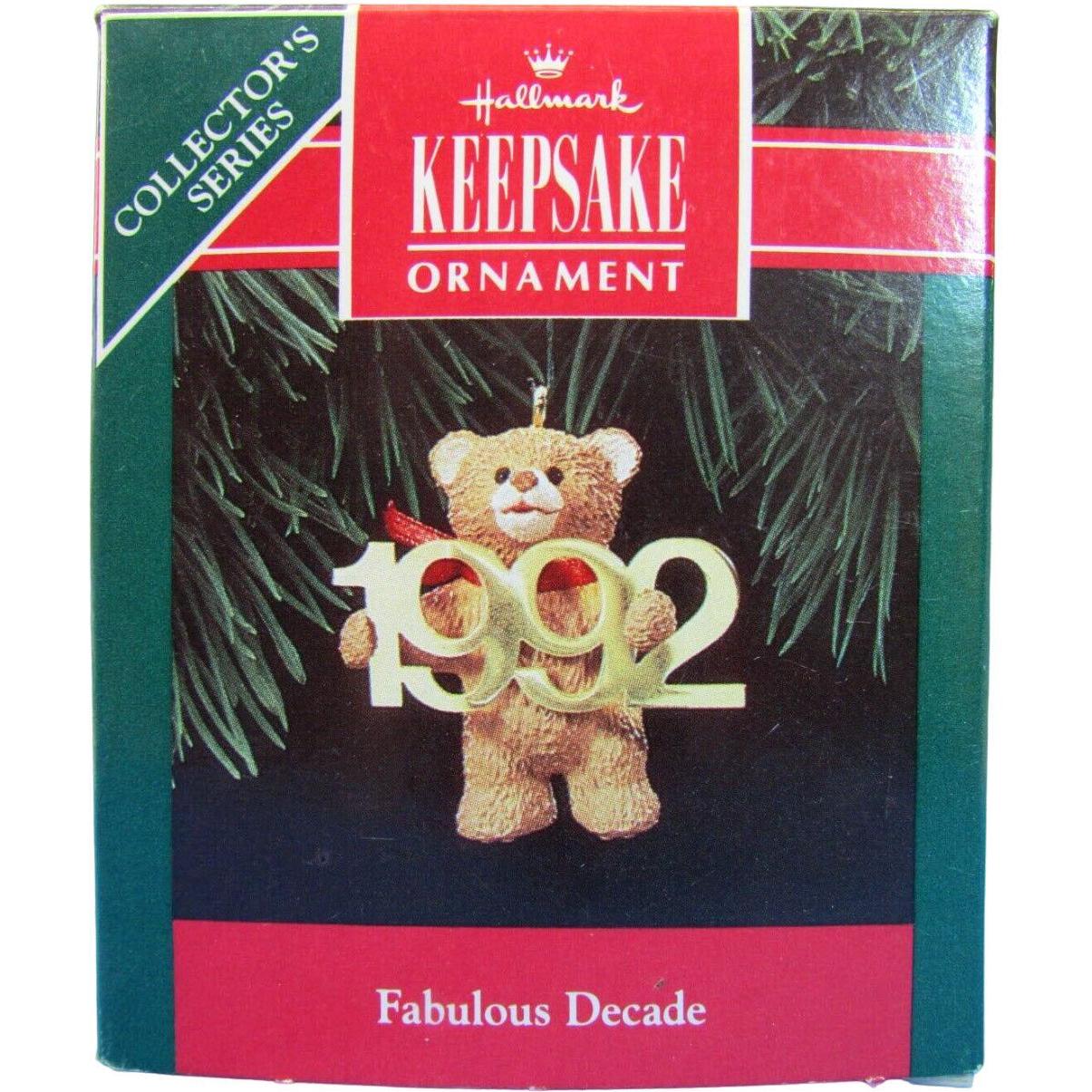 1992 Bear with Brass 1992 Hallmark Ornament (Fabulous Decade) QX4244