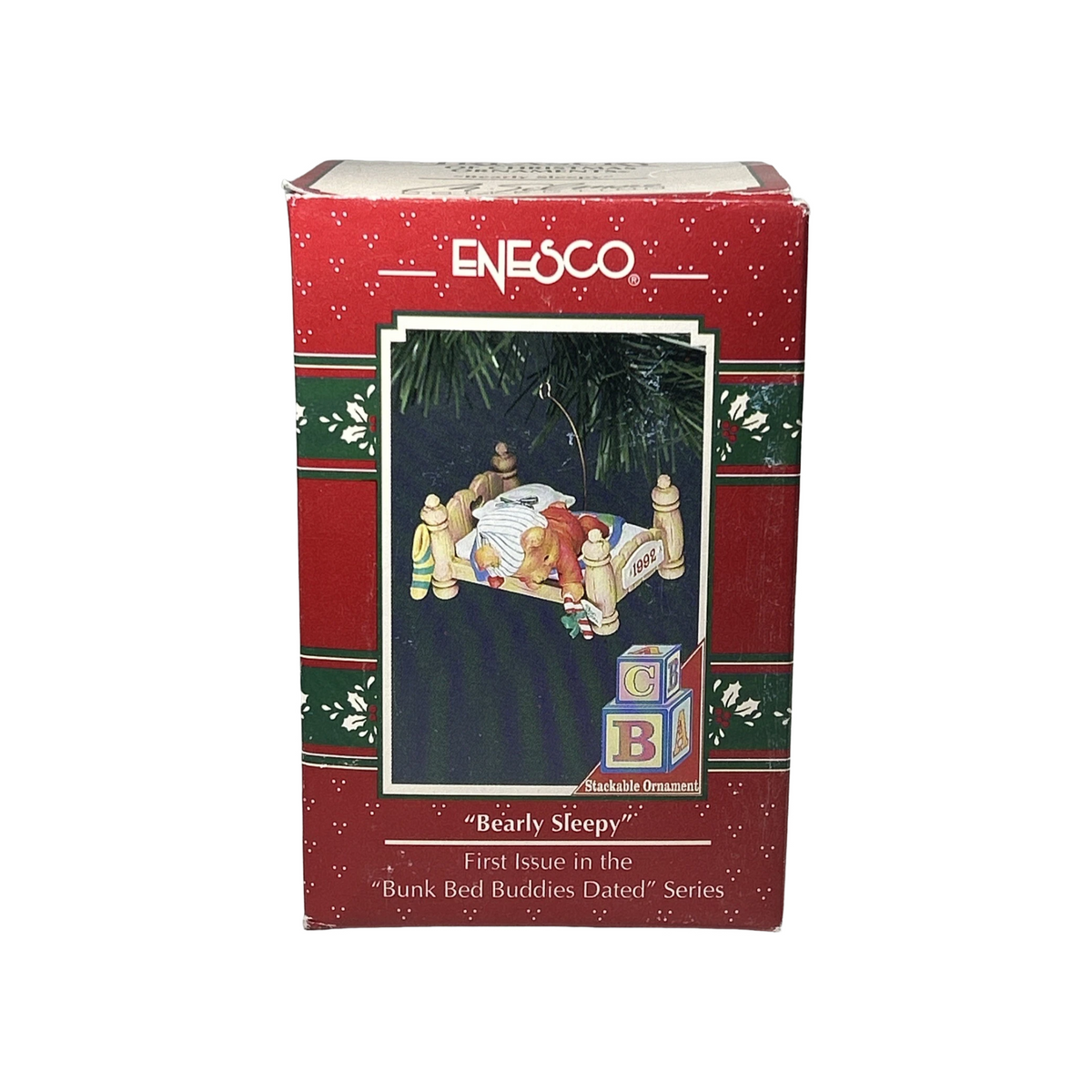 1992 Bearly Sleepy - Bunk Bed Buddies Enesco Ornament (Teddy Bear) 578029 Image2