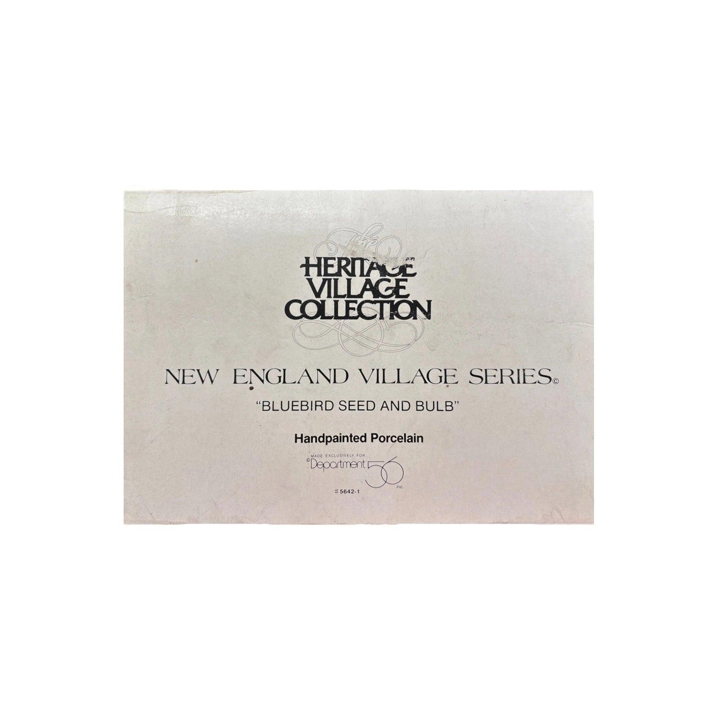 1992 Bluebird Seed & Bulb — New England Village Series Department 56 1366740 Image2