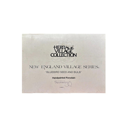 1992 Bluebird Seed & Bulb — New England Village Series Department 56 1366740 Image2