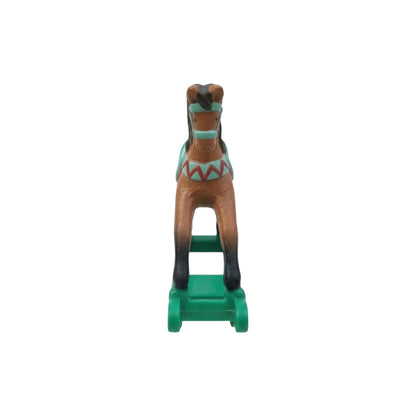1992 Brown - Green Rockers Hallmark Ornament (Miniature Rocking Horse) QXM5454 Image4