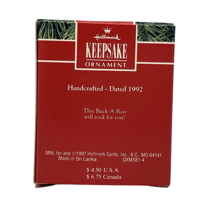 1992 Buck-A-Roo Hallmark Ornament (Santa Claus) qxm5814