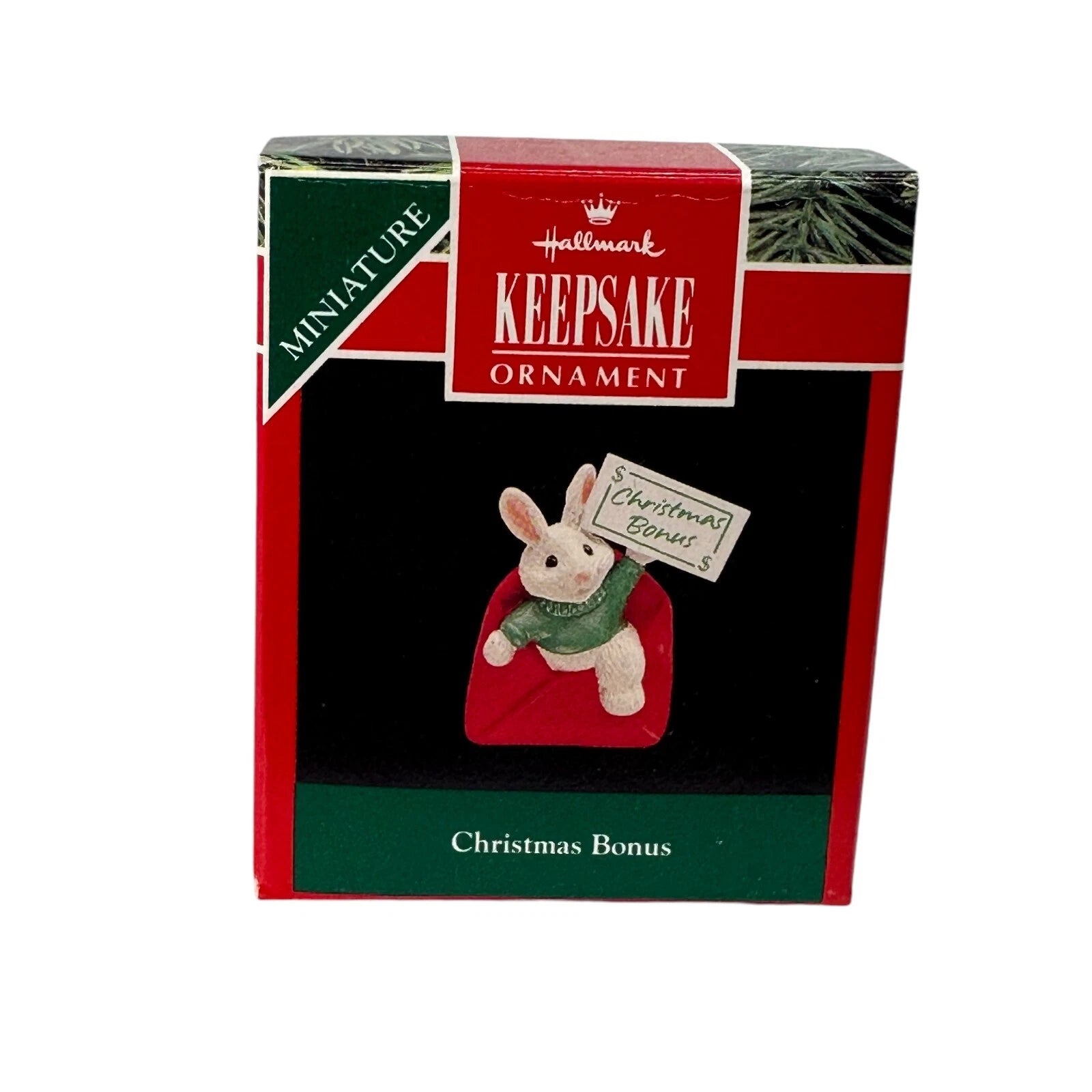 1992 Christmas Bonus Hallmark Ornament (Mouse) QXM5811