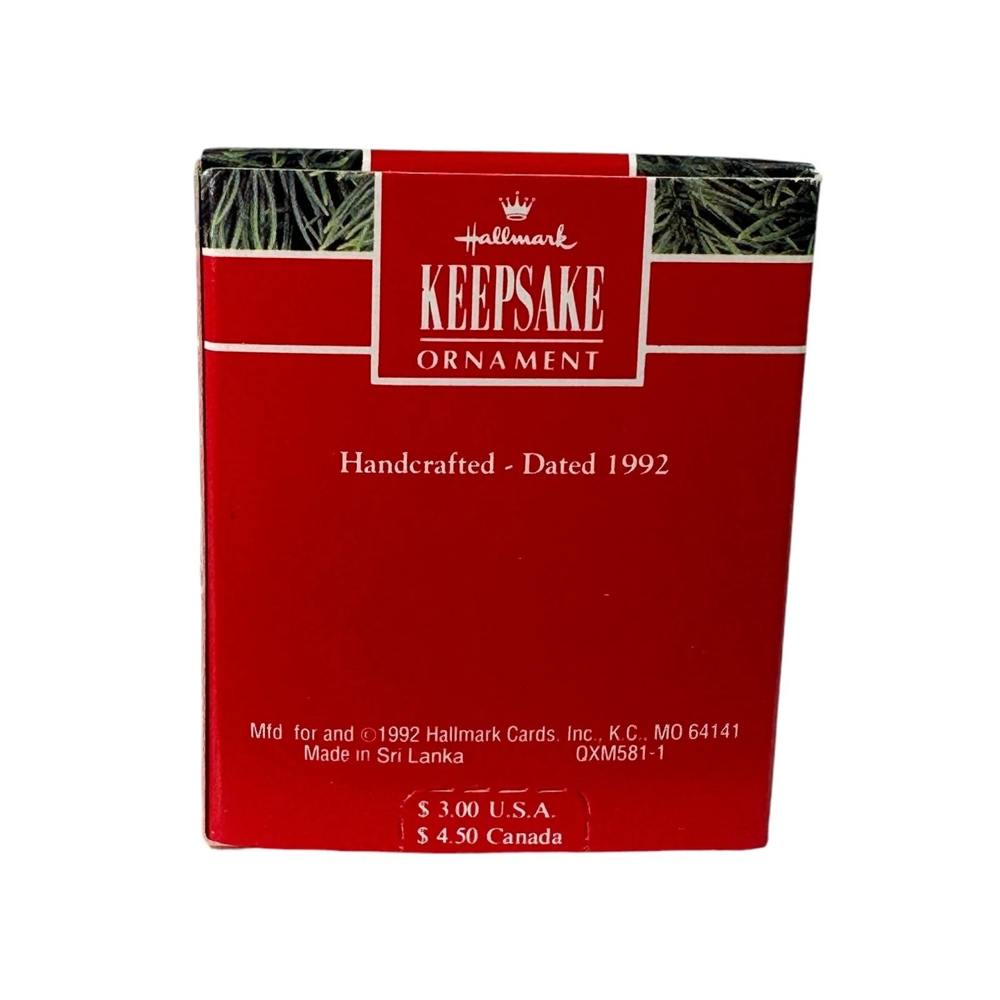 1992 Christmas Bonus Hallmark Ornament (Mouse) QXM5811