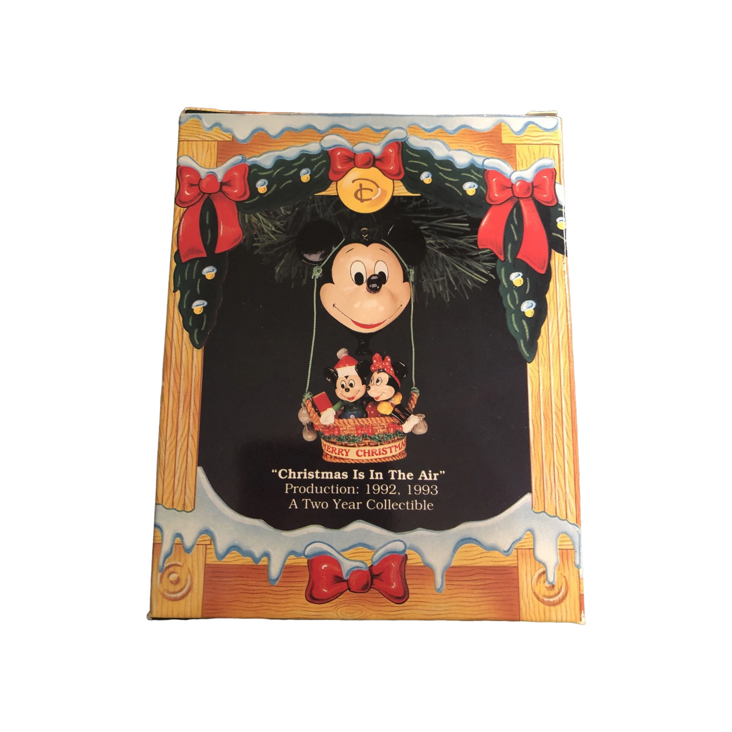 1992 Christmas is in the Air Enesco Ornament (Mickey Mouse) 831174 Image2
