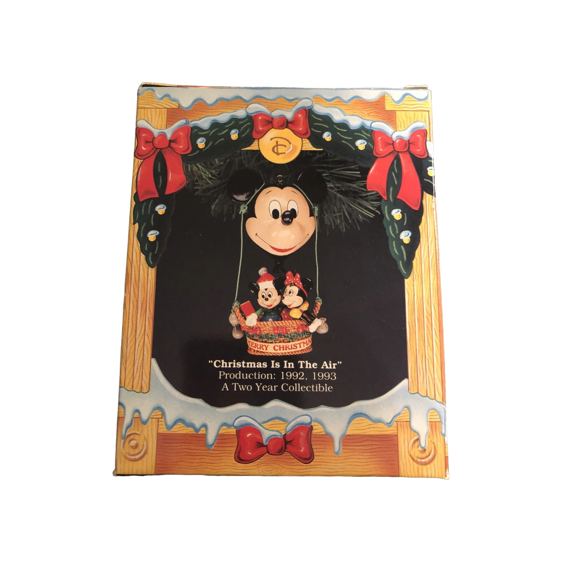 1992 Christmas is in the Air Enesco Ornament (Mickey Mouse) 831174 Image2