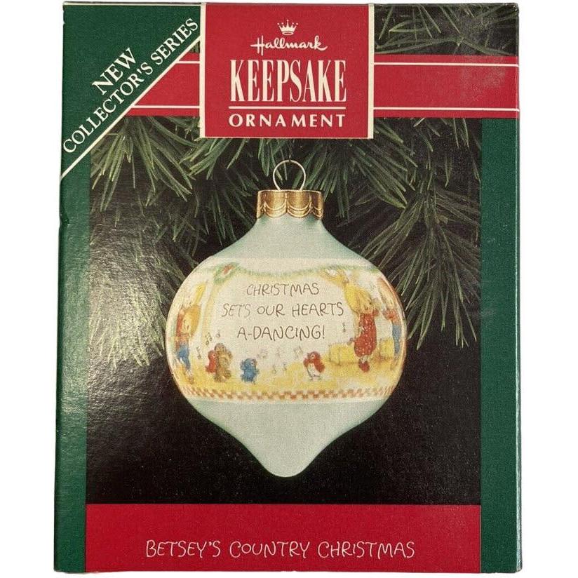 1992 Christmas Sets Our Hearts a Dancing Hallmark Ornament (Betsey Clark) QX2104