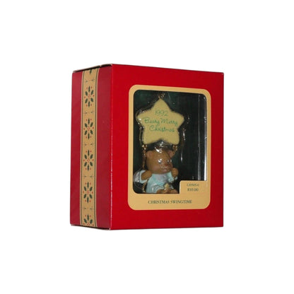 1992 Christmas Swingtime Carlton Cards Ornaments (Teddy Bear) 120505-6 Image2