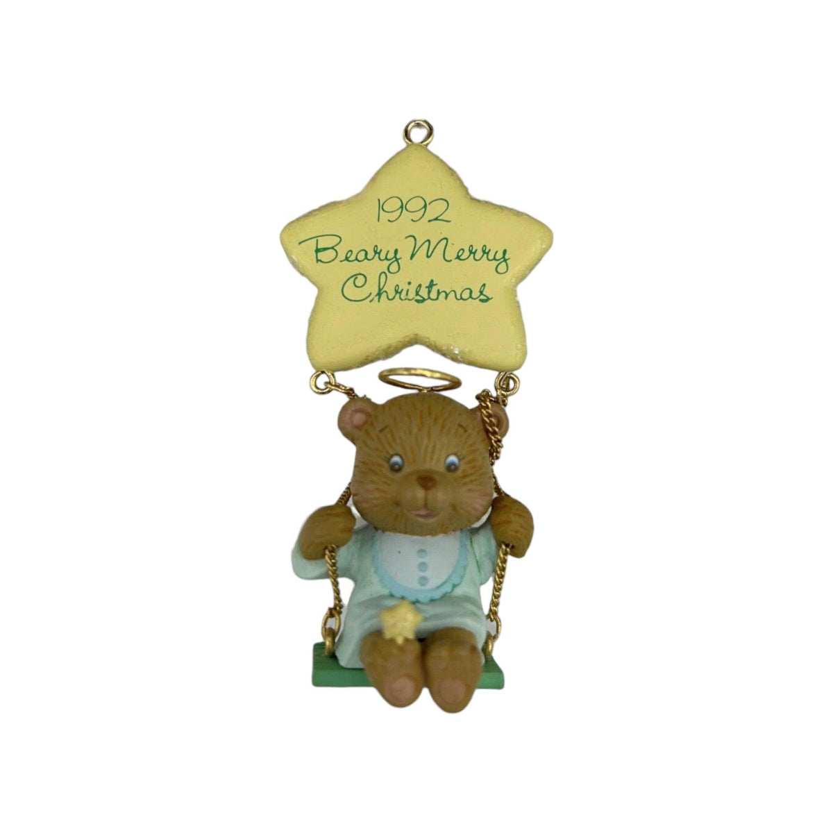 1992 Christmas Swingtime Carlton Cards Ornaments (Teddy Bear) 120505-6 Image3