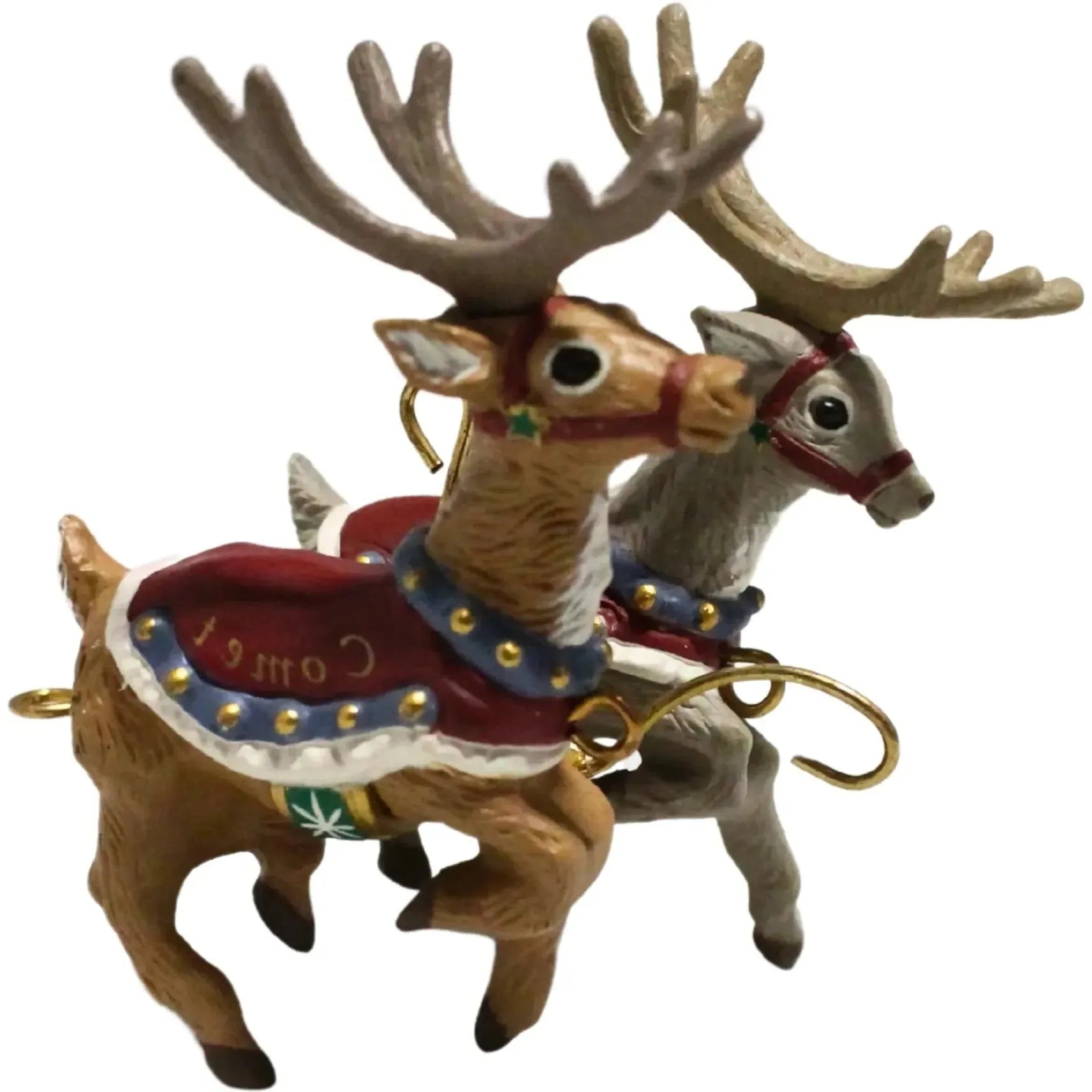 1992 Comet & Cupid Hallmark Ornament (Santa and His Reindeer) XPR9737
