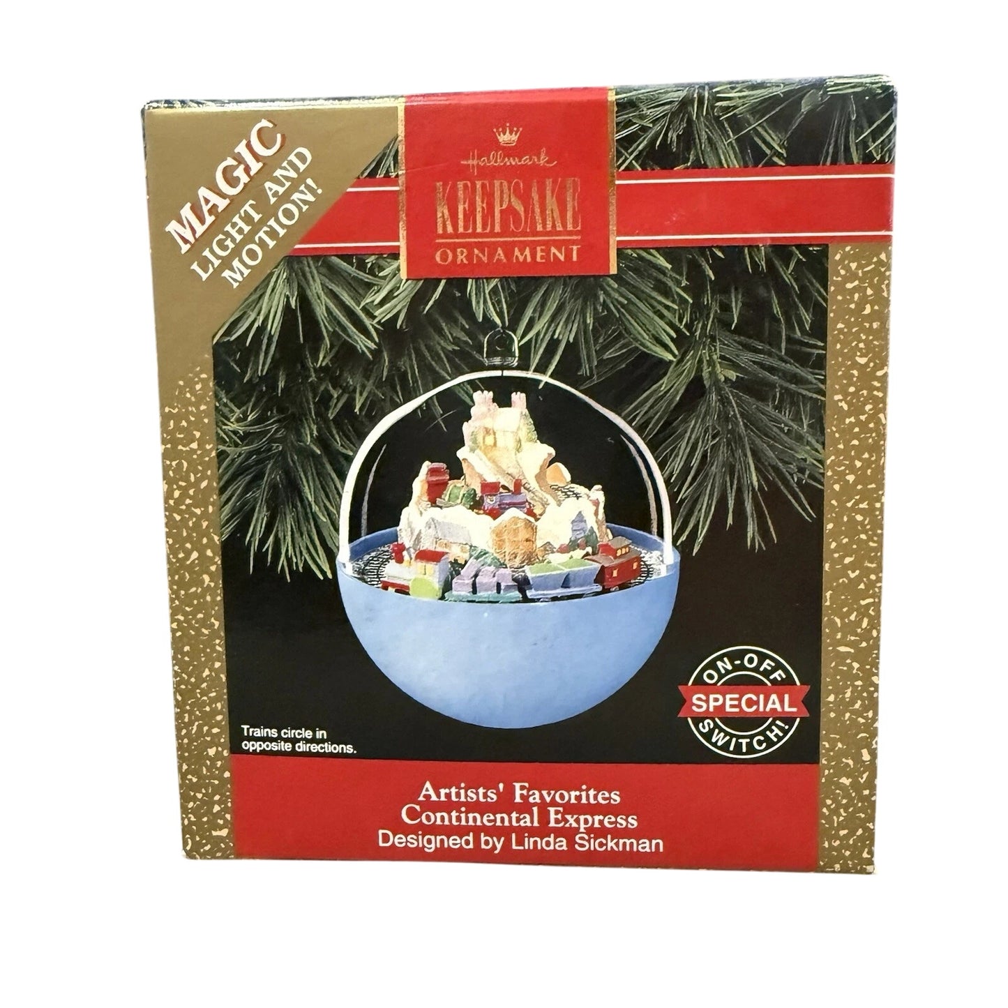 1992 Continental Express Hallmark Ornament (Magic Globe) QLX7264 Image2
