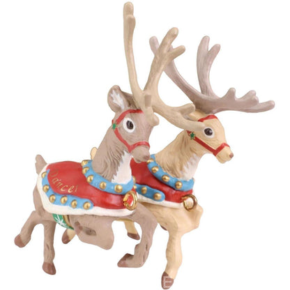1992 Dasher & Dancer Hallmark Ornament (Santa and His Reindeer) XPR9735