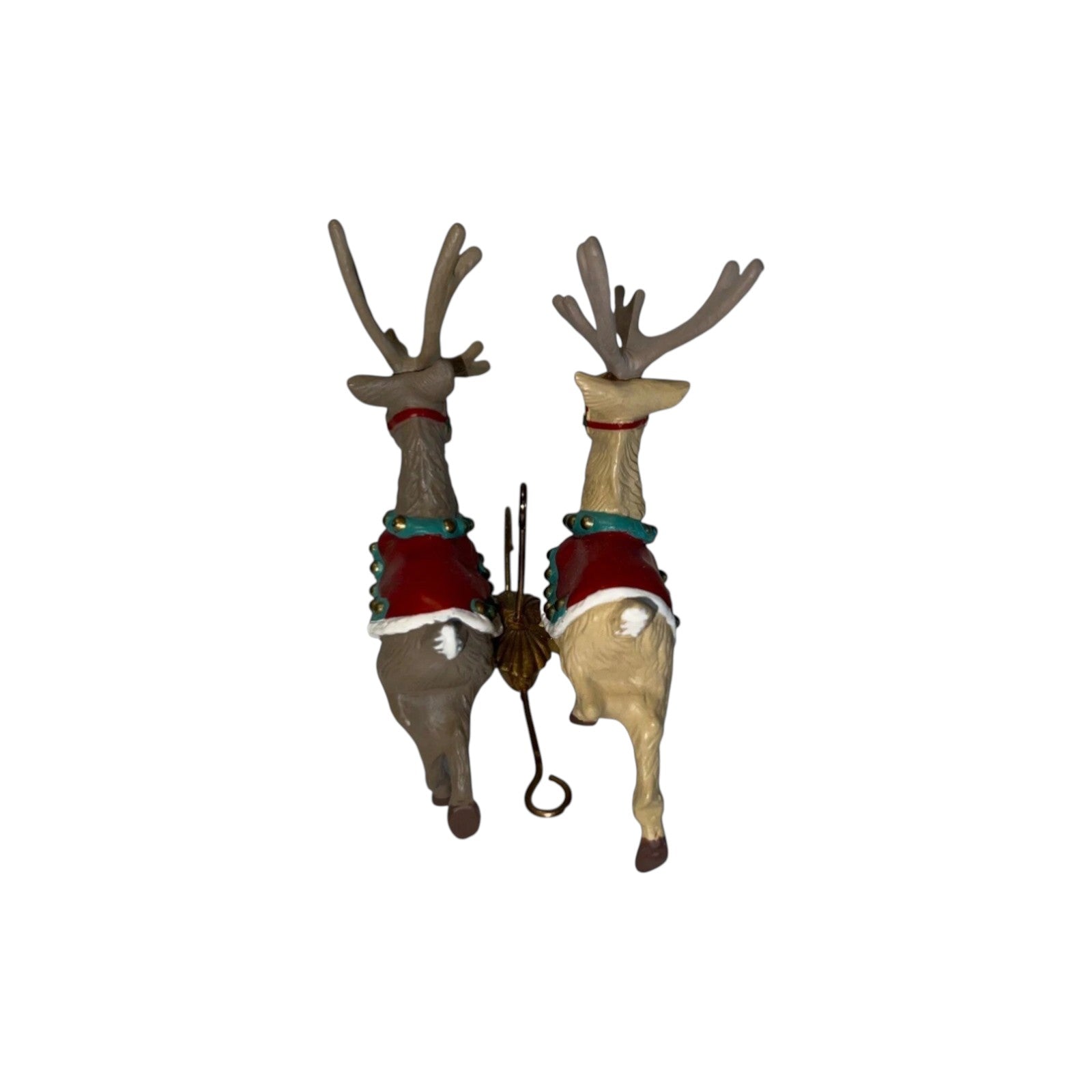 1992 Donder & Blitzen Hallmark Ornament (Santa and His Reindeer) XPR9738 Image4