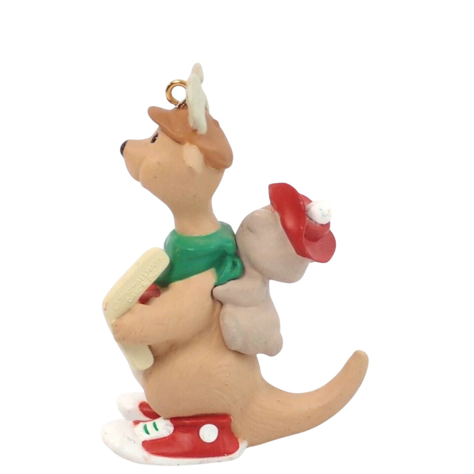 1992 Down‑Under Holiday Hallmark Ornament (Kangaroo with Joey) QX5144