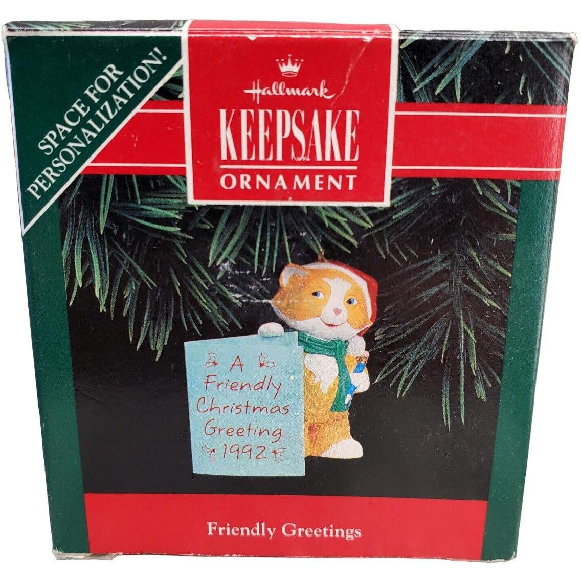 1992 Friendly Greetings Hallmark Ornament (Kitten) QX5041