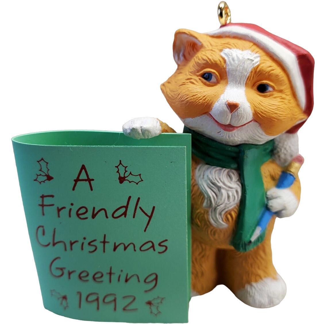 1992 Friendly Greetings Hallmark Ornament (Kitten) QX5041