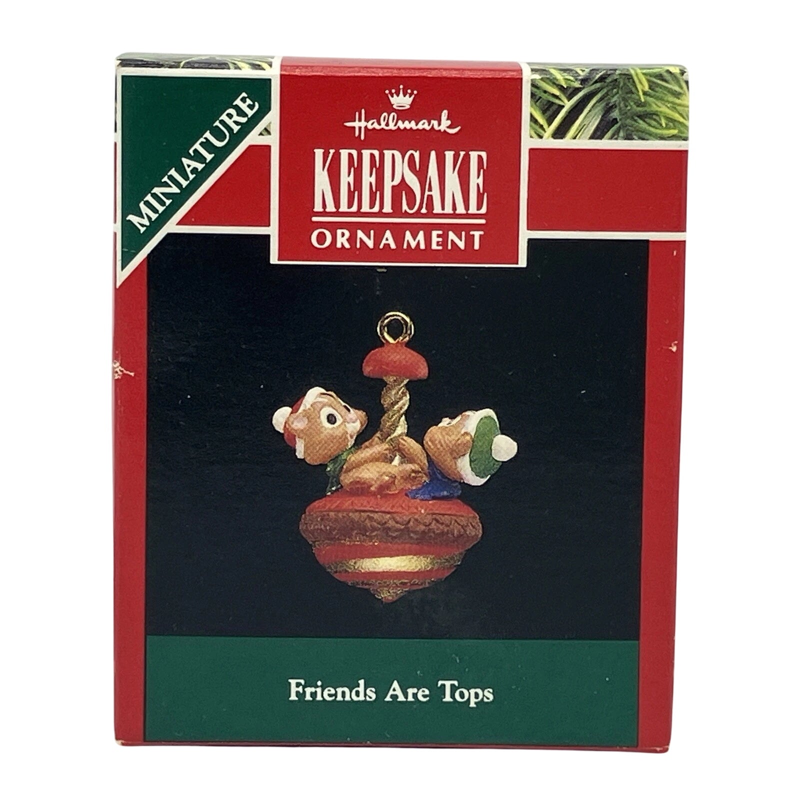1992 Friends Are Tops Hallmark Ornament (Chipmunk & Squirrel) QXM5521