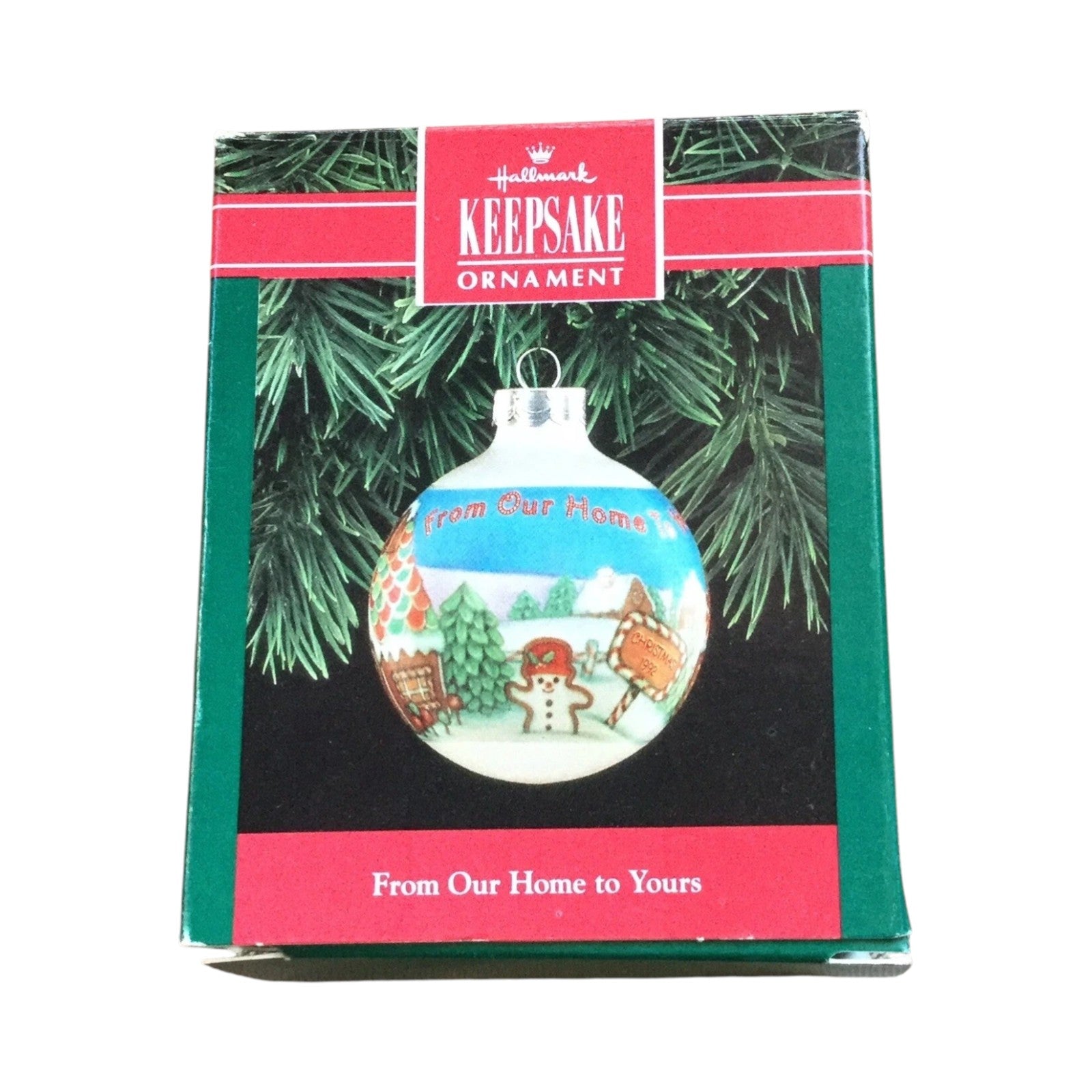1992 From Our Home to Yours (Ball) Hallmark Ornament QX2131 Image2