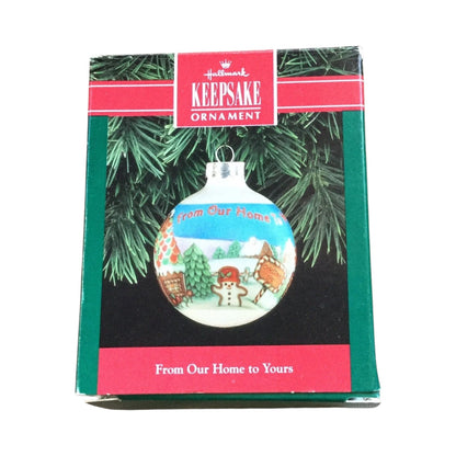 1992 From Our Home to Yours (Ball) Hallmark Ornament QX2131 Image2