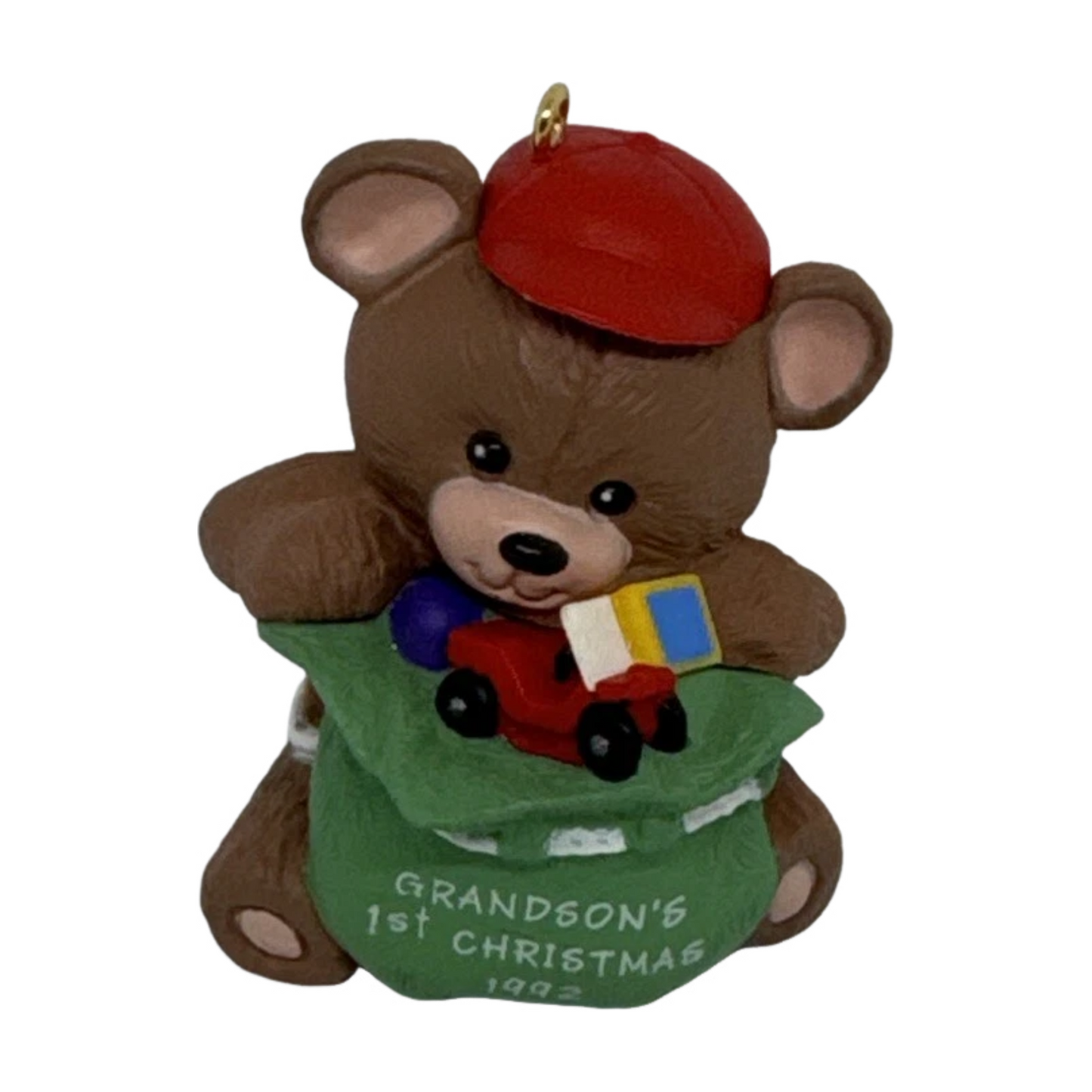 1992 GrandSon's First Christmas Hallmark Ornament (GrandSon) QX4621 Image1