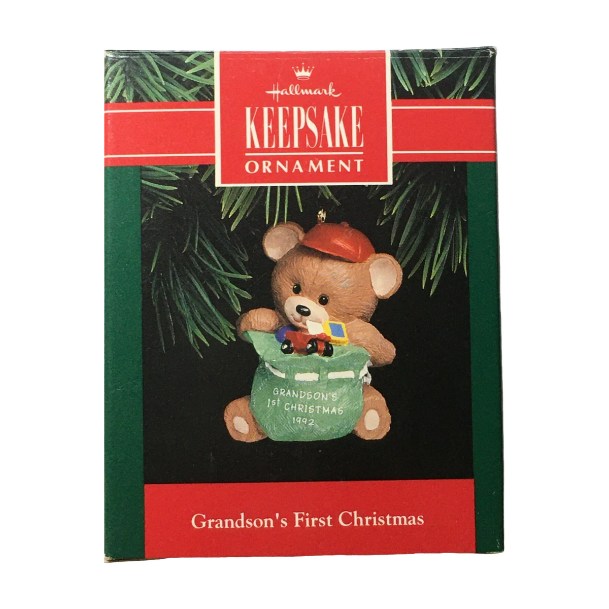 1992 GrandSon's First Christmas Hallmark Ornament (GrandSon) QX4621 Image2