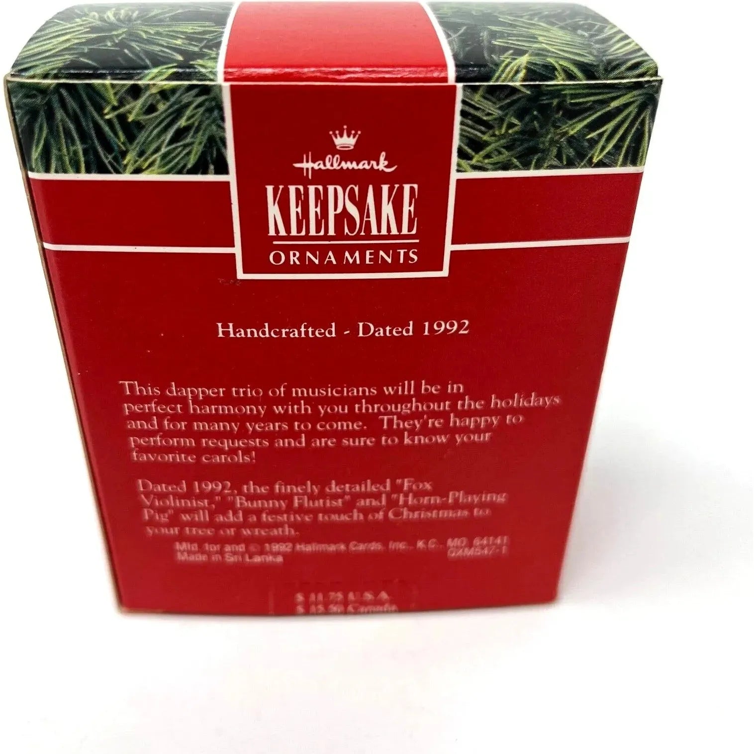 1992 Harmony Trio Hallmark Ornament (Animal) QXM5471
